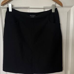 Hilary Radley Classic Black Pencil Skirt